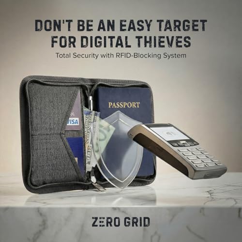 RFID Passport Holder for Passports & Cards