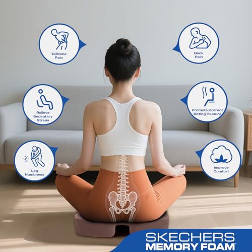 Seat Cushion Ergonomic Memory Foam Cushion for Long Sitting Hours on Office & Home Chair