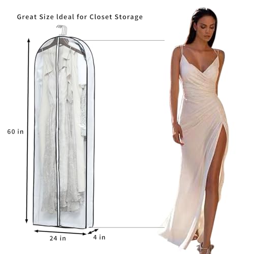 Clear Garment Storage with 4" Gusseted Hanging Covers