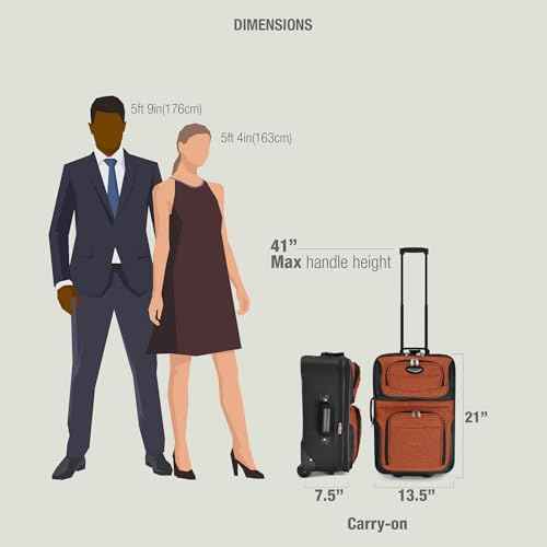 Amsterdam Softside Expandable Luggage with Rolling Wheels