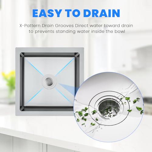 15×15 Inch Undermount Kitchen Bar Sink