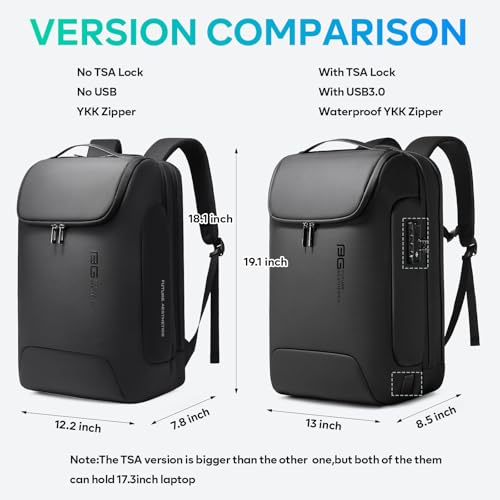 Men's Laptop Backpack for 17.3Inch Notebook