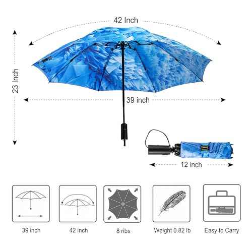 Umbrella Compact Inverted Folding Umbrellas Auto Open Close