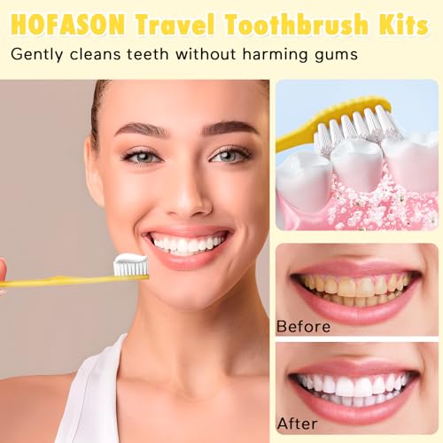 Disposable Toothbrushes with Toothpaste Pack of 30 (30 Count)