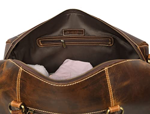 Aaron Leather Duffle Bag for Men