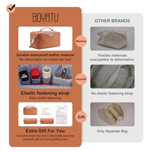 Travel Makeup Bag Organizer Cosmetic Bag (3 Count)