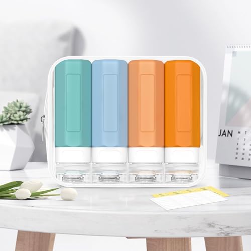 Travel Bottles for Toiletries 3oz (4 Count)