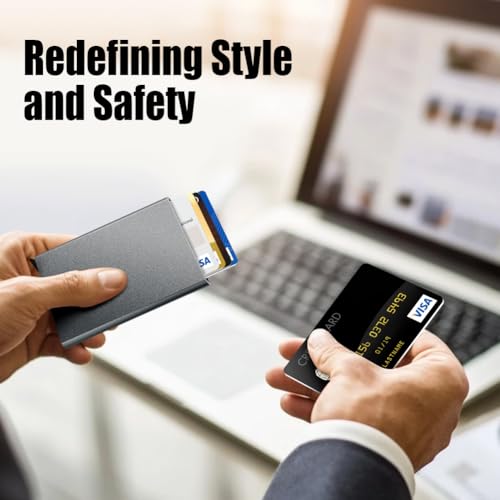 Slim Minimalist Wallet RFID Credit Card Holder for Men