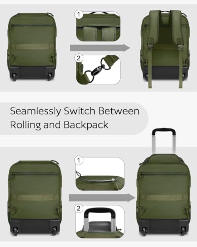Rolling Tactical Laptop Backpack
