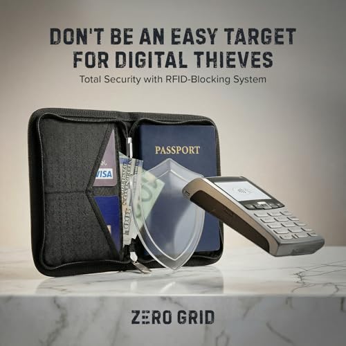 RFID Passport Holder for Passports & Cards