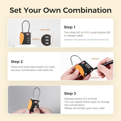 TSA Approved Travel Luggage Locks