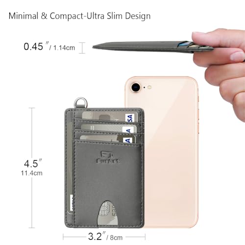 Slim Minimalist Wallet RFID Credit Card Holder for Men
