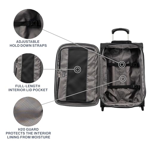 Tourlite Softside 21" Expandable Luggage with 4 Spinner Wheels
