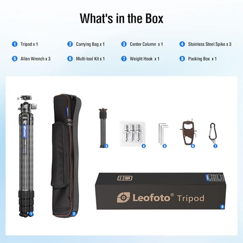 71" Carbon Fiber Travel Tripod with 360° Ball Head Set