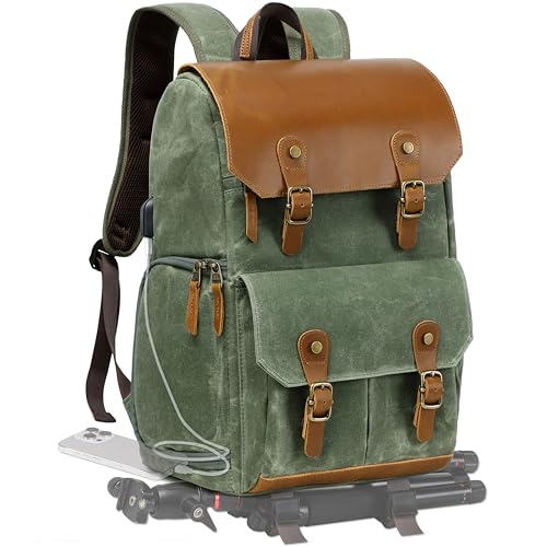 Green Camera Backpack