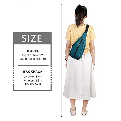 Tiny Crossbody Sling Backpack Anti Theft Backpack for Traveling Chest Shoulder Bag