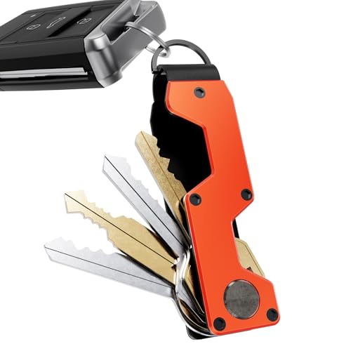 Key Organizer Compact Key Holder Metal Key Chain Minimalist key case key holder for keychain Secures 1