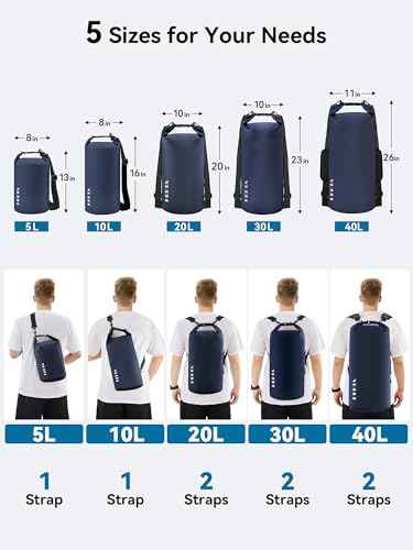 Waterproof Dry Bag Backpack with Emergency Whistle