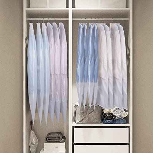 Coat Cover for Storage Garment Bags for Hanging Clothes 54 in 10Pack