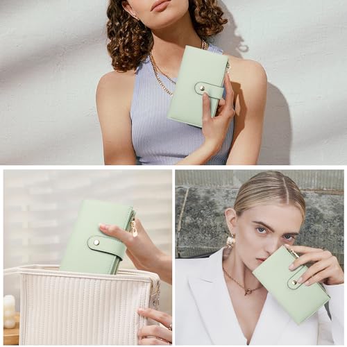 Wallets for Women RFID Blocking Leather Trifold Clutch Wallet Credit Card Holder Ladies Travel Wallet Purse with Passport