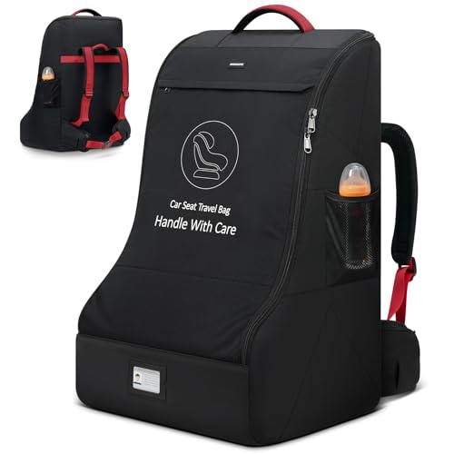 Padded Car Seat Travel Bag for Airplane Car Seat Backpack