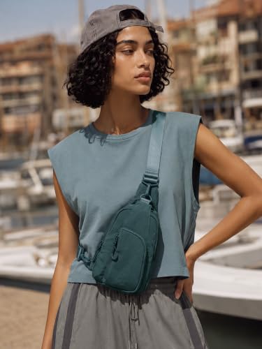 Sling Bag with Adjustable Straps Crossbody Chest Bag Lightweight Small Backpack for Casual Outdoor Traveling Hiking