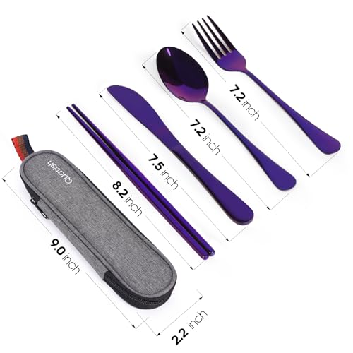 Travel Utensils with Case (5 Count)