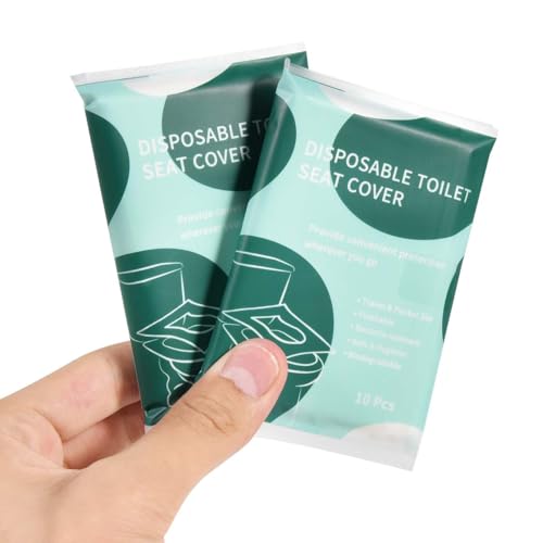 30 Pcs Disposable Flushable Paper Toilet Seat Covers Travel Supplies Essentials for Airplane