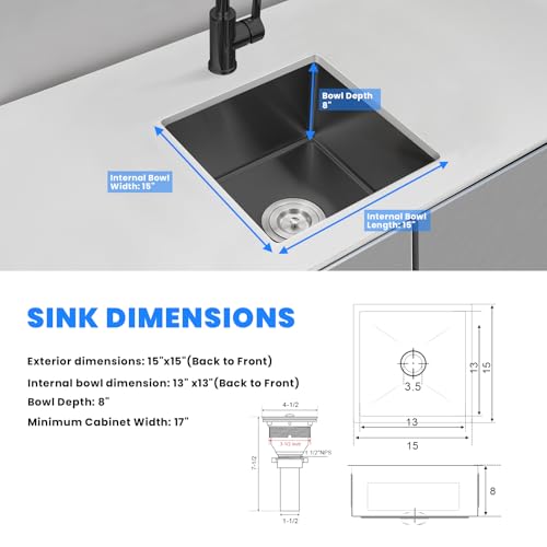 15 Inch Bar Sink