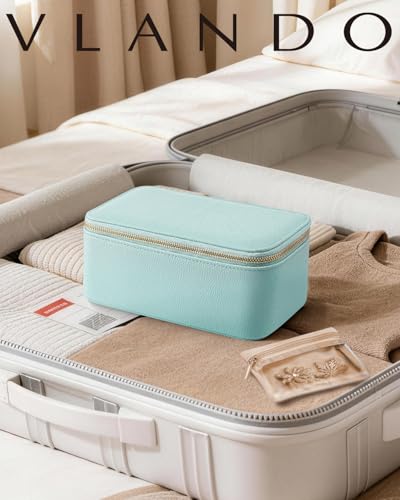 Jewelry Travel Case with Clear 12 Velvet Bags