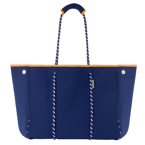 Neoprene Multipurpose Beach Bag Tote with Inner Zipper Pocket