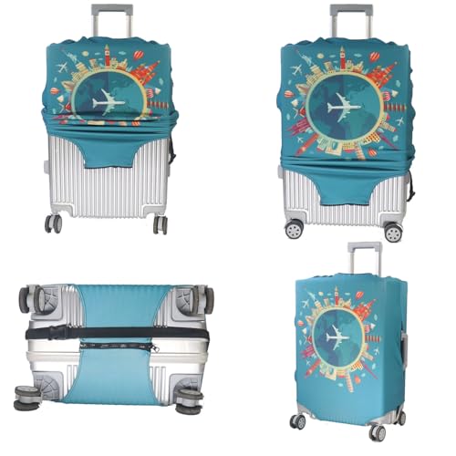 Thicker Travel Luggage Covers with Luggage Tag For Suitcase Tsa Approved