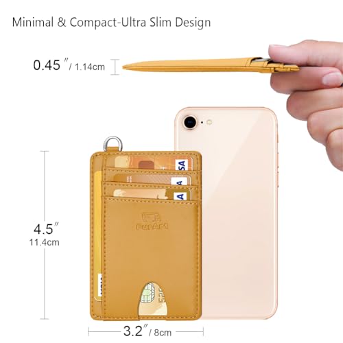 Slim Minimalist Wallet RFID Credit Card Holder for Men
