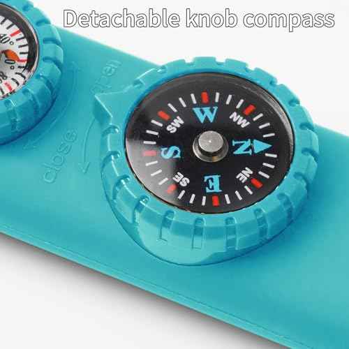 Multifunctional Survival Emergency Whistle for Kids with Compass Hiking Survival