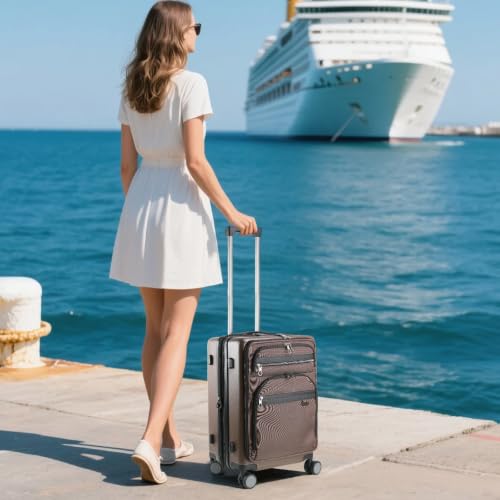 Carry On Luggage 22x14x9 Airline Approved 20 Inch Suitcases