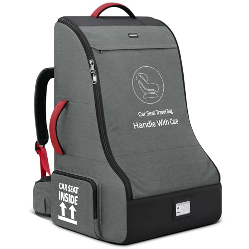 Padded Car Seat Travel Bag for Airplane Car Seat Backpack