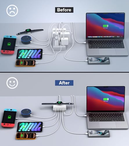 USB C Charging Station Block