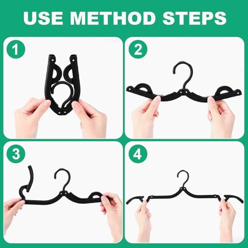12 PCS Folding Clothes Hangers (24 Count)