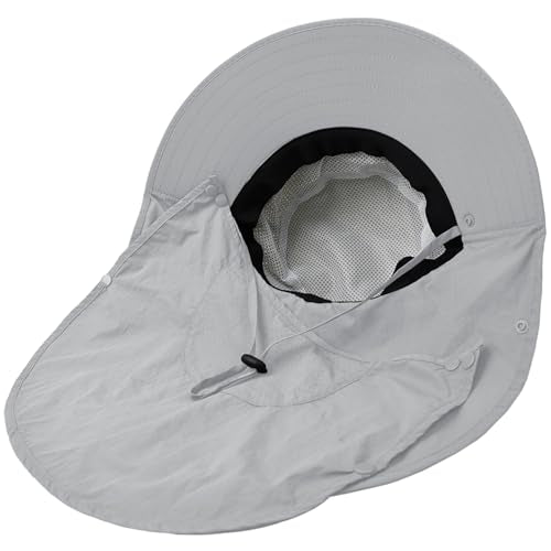 Sun Hat for Men Women with Neck Flap