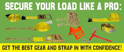 8 Pack Ratchet Strap 2" x 16' E Track Heavy (8 Count)