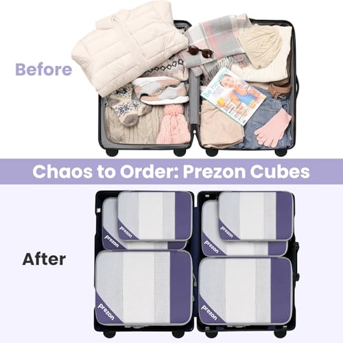 Compression Packing Cubes for Travel (6 Count)