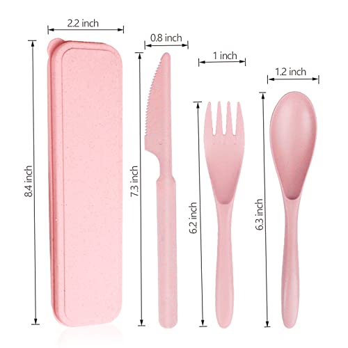 Reusable Travel Utensils Set with Case