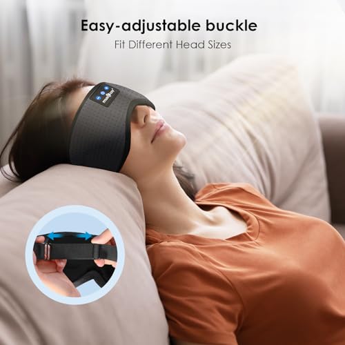 Sleep Headphones Bluetooth 5.4 Sleep Mask with HD Sound