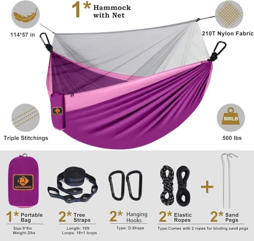 Camping Hammock with Mosquito Net