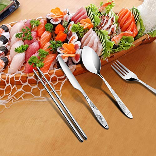 6 Pack Reusable Flatware Sets Knife (6 Count)