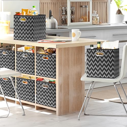 13 Inch Foldable Cube Storage Bins with Handles (3 Count)