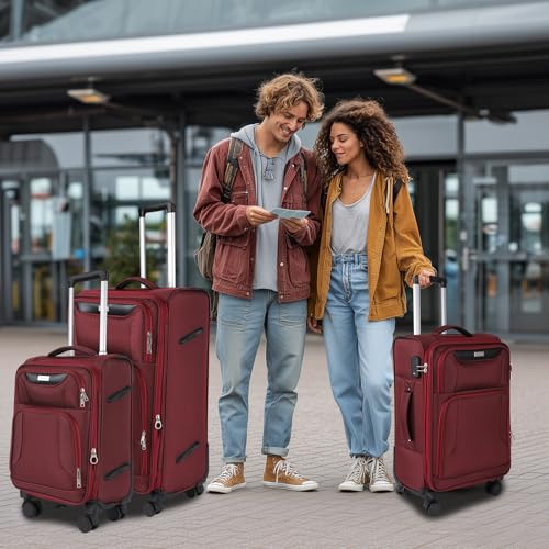 3 Piece Softside Expandable Luggage Set (3 Count)