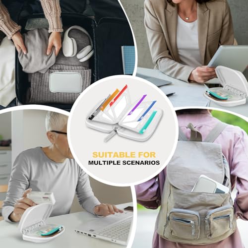 A7 Waterproof Pill Organizer with 7 PCS L Size Zippered Pill Pouches for A7 Binder (7 Count)