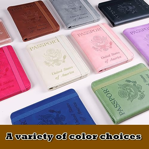 Premium Leather Passport Holder Covers Case
