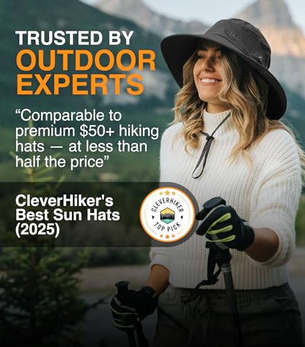Safari Hat for Men Sun Hats for Women UV Protection UPF 50+ Fishing